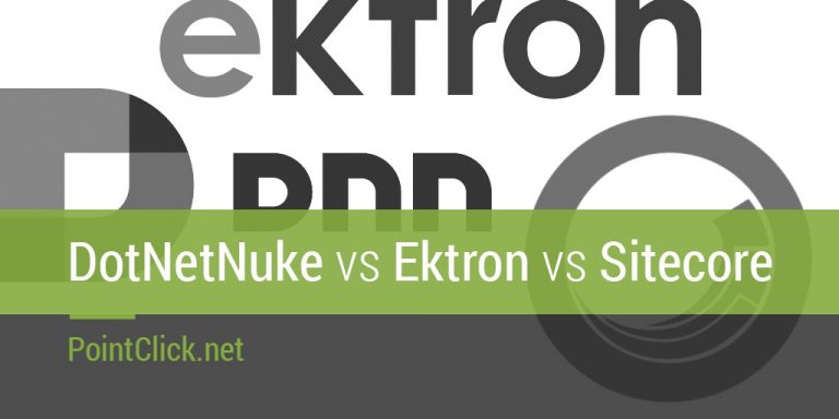 DNN vs Ektron vs Sitecore